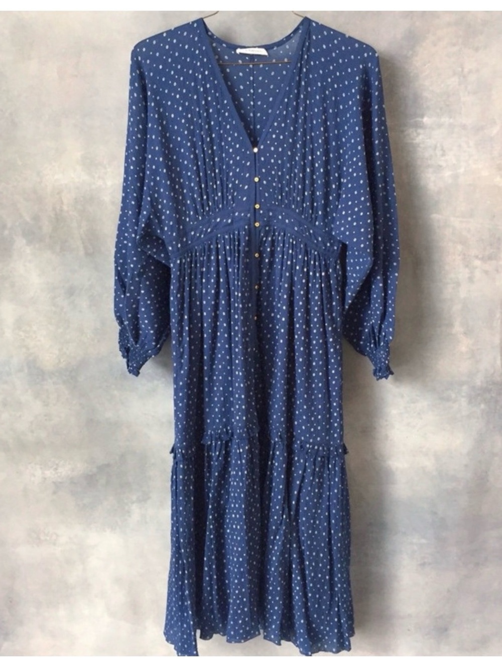 Ulla johnson Blue Polka Dot Dress